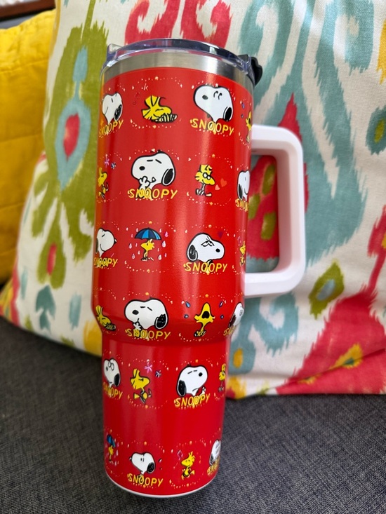 Snoopy Other - Snoopy Red Stainless Travel Mug with Handle